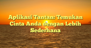 Aplikasi Tantan: Temukan Cinta Anda dengan Lebih Sederhana