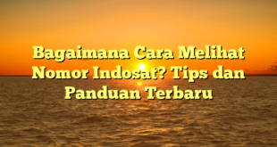 Bagaimana Cara Melihat Nomor Indosat? Tips dan Panduan Terbaru