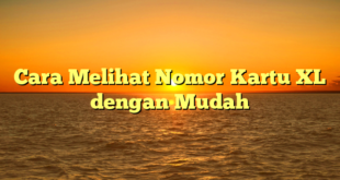 Cara Melihat Nomor Kartu XL dengan Mudah