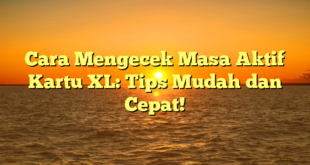 Cara Mengecek Masa Aktif Kartu XL: Tips Mudah dan Cepat!