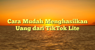 Cara Mudah Menghasilkan Uang dari TikTok Lite