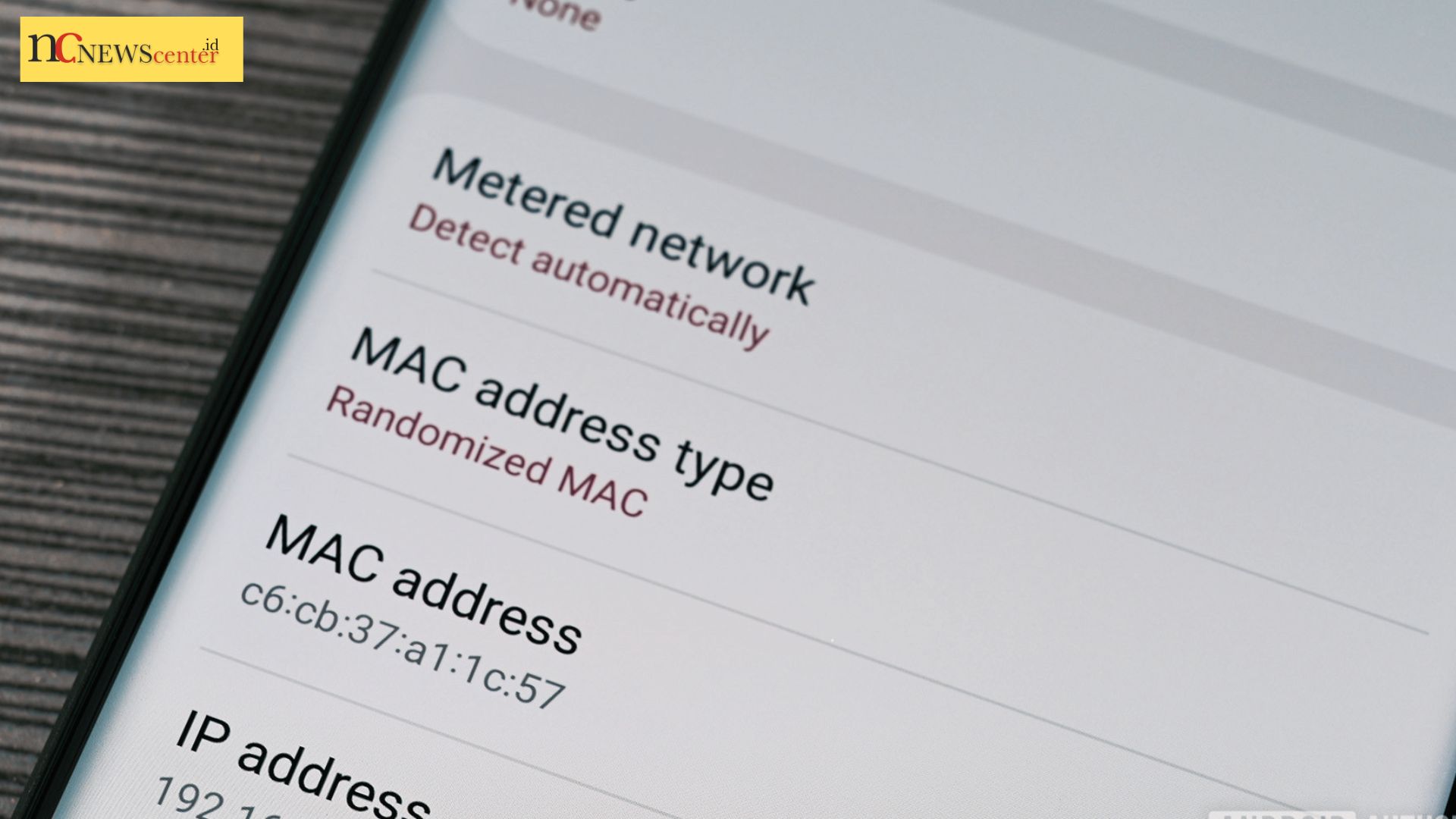 cara ganti mac address android