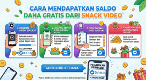 cara mendapatkan saldo dana dari snack video